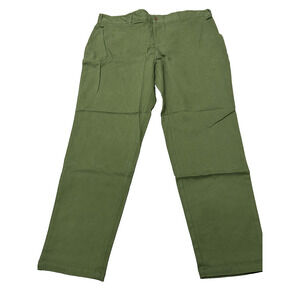 NWT Good Counsel Mens Olive Green Stretch McGrady Tapered Chino Pants Size 42/32
